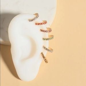 1 Rhinestone No Pierce Cuff Earring